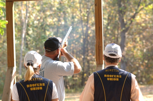 dude shooting skeet